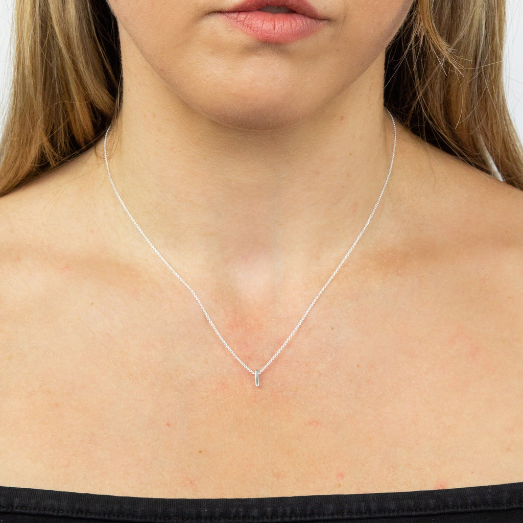 Gecko Jewellery Sterling Silver Initial Necklace - Personalised Gift