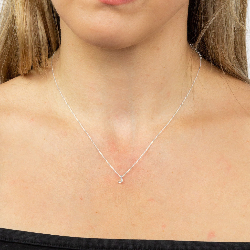 Gecko Jewellery Sterling Silver Initial Necklace - Personalised Gift