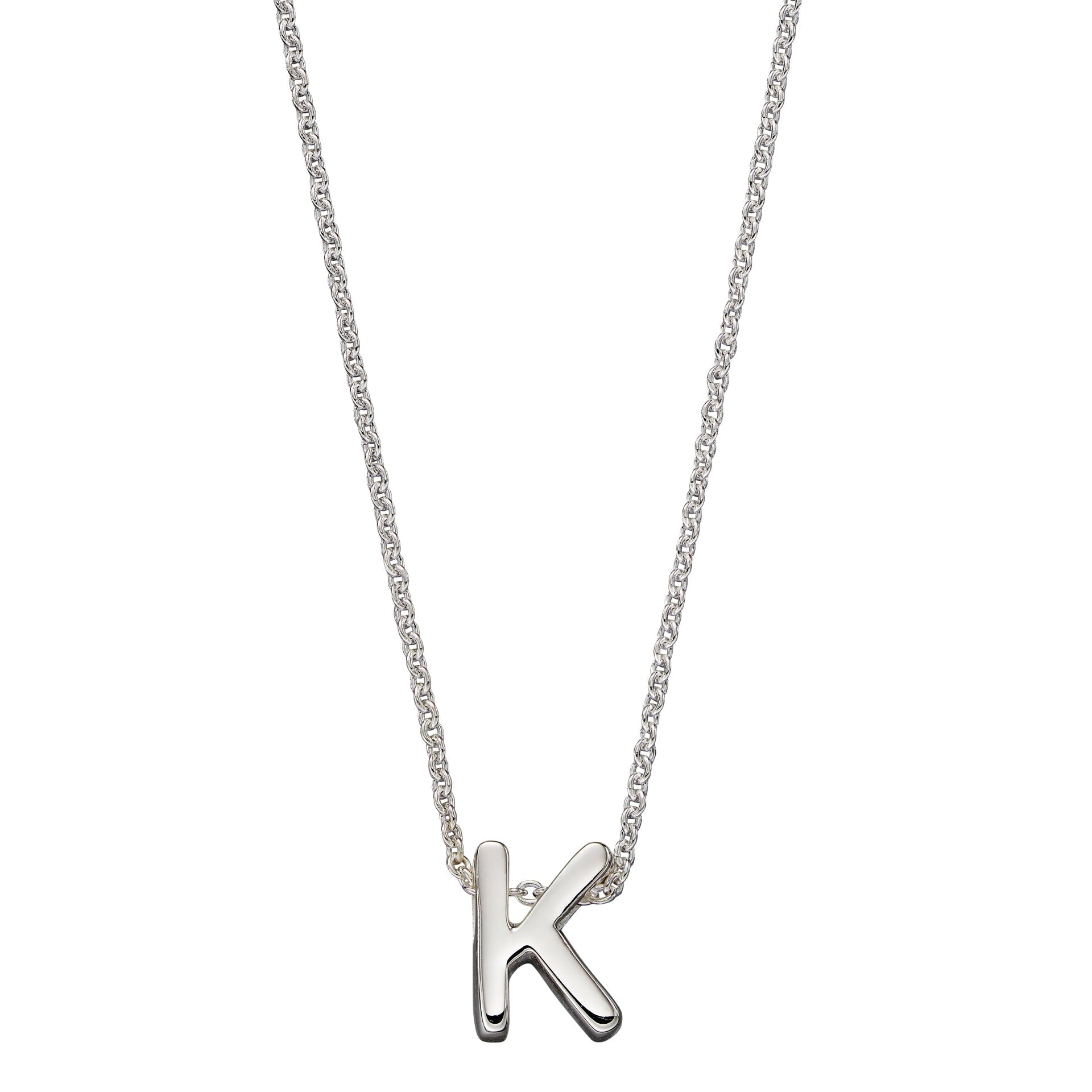 Gecko Jewellery Sterling Silver Initial Necklace - Personalised Gift