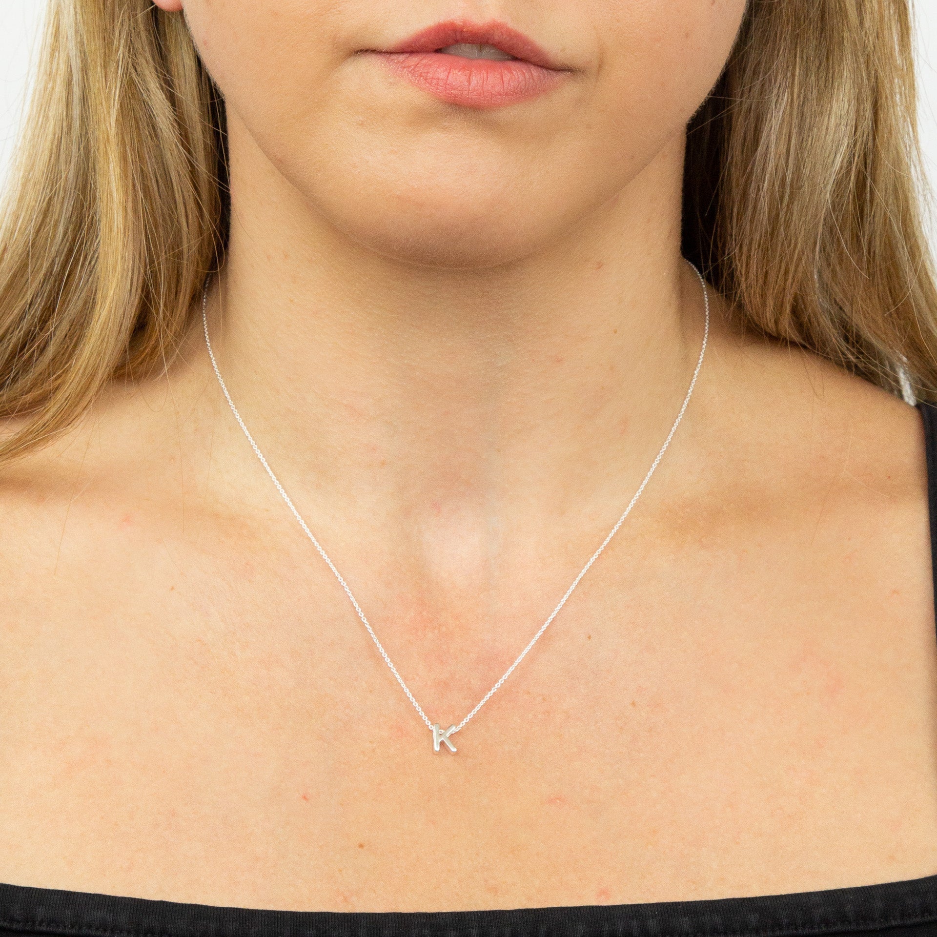 Gecko Jewellery Sterling Silver Initial Necklace - Personalised Gift
