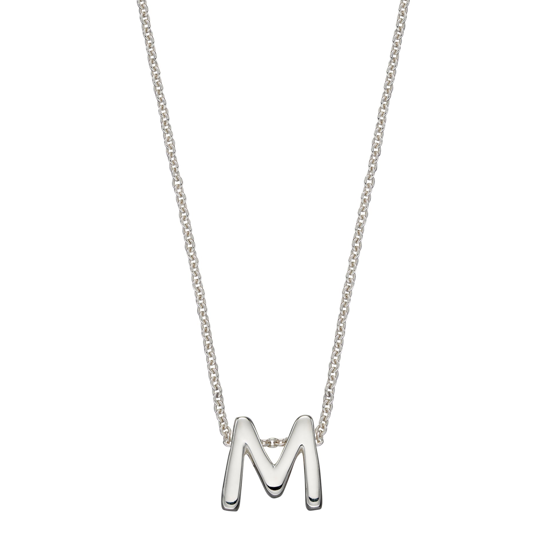 Gecko Jewellery Sterling Silver Initial Necklace - Personalised Gift