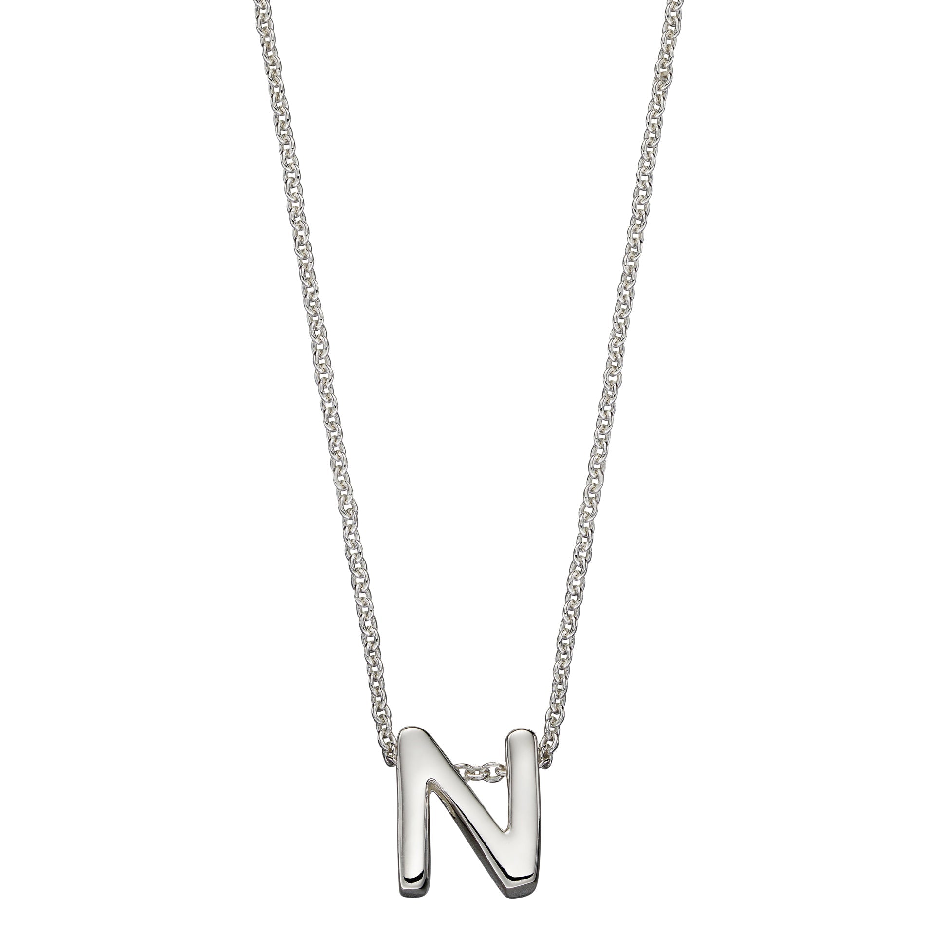 Gecko Jewellery Sterling Silver Initial Necklace - Personalised Gift