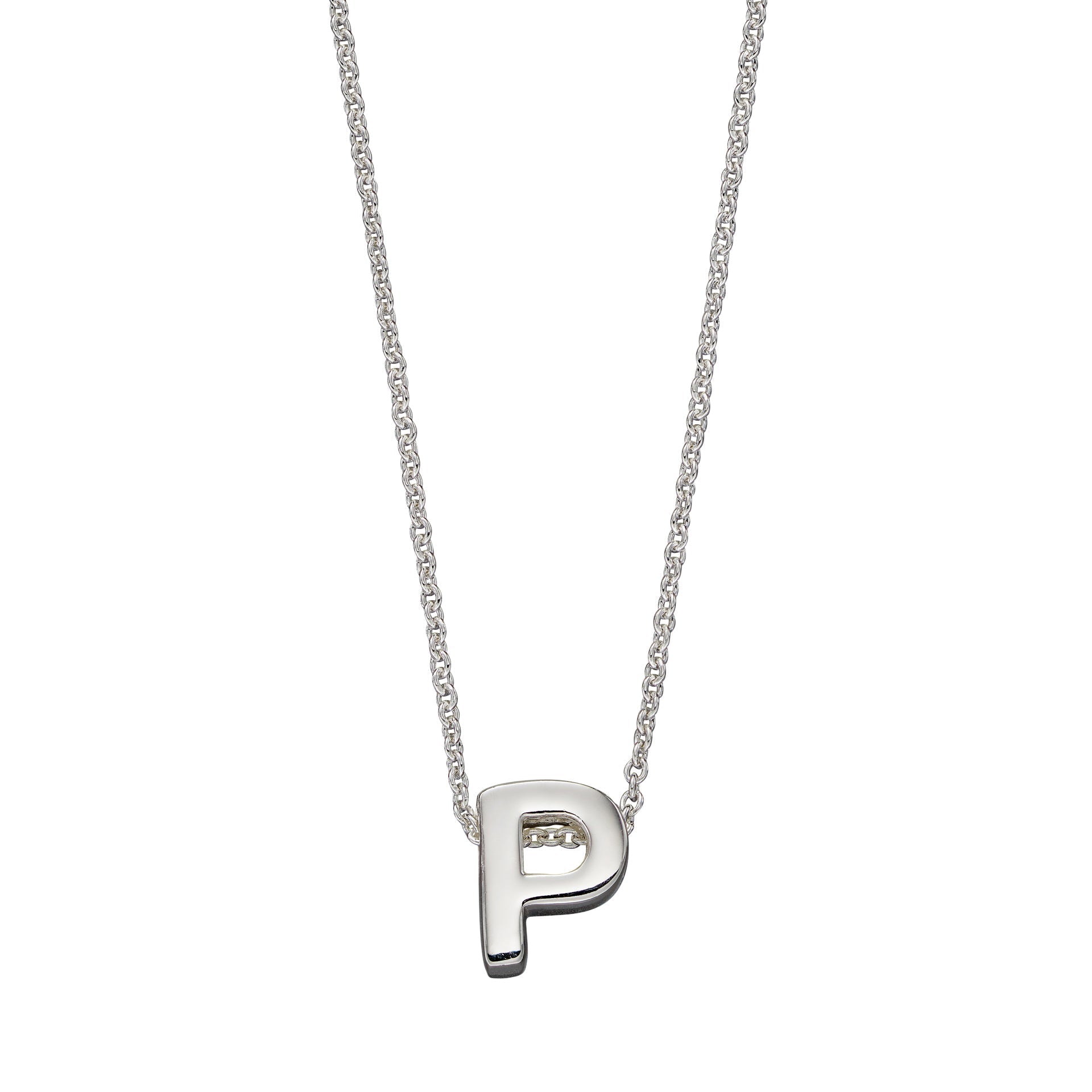 Gecko Jewellery Sterling Silver Initial Necklace - Personalised Gift