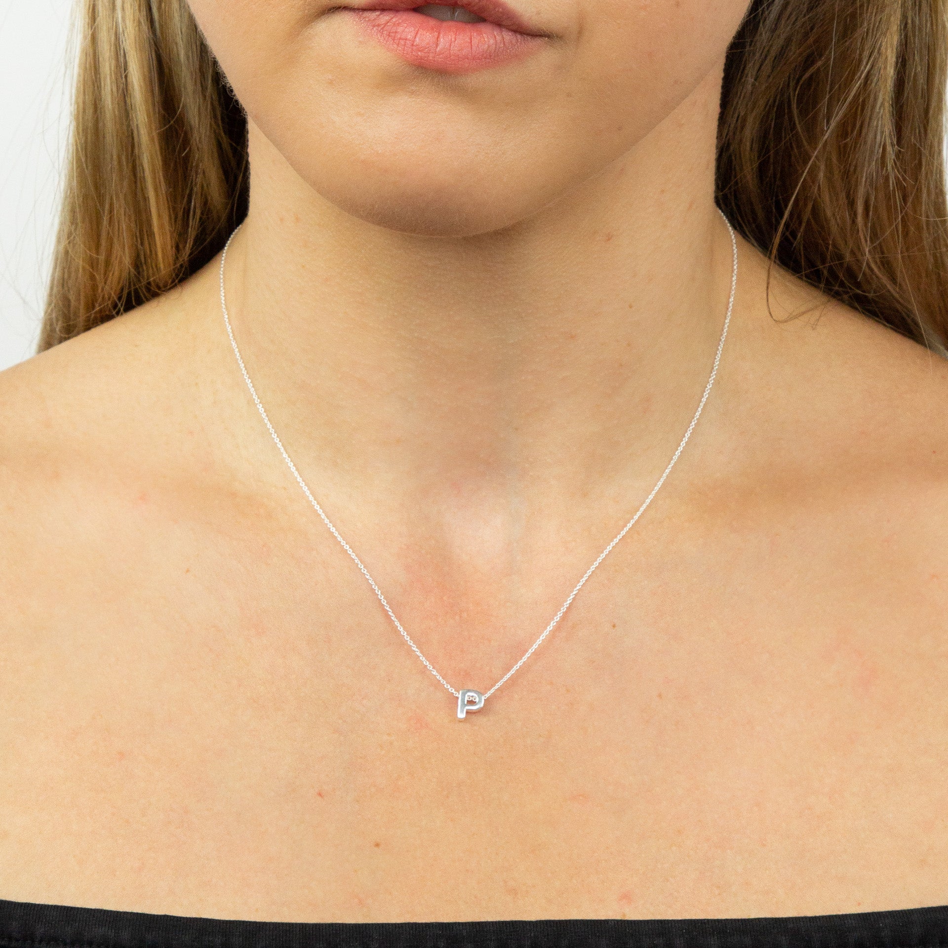 Gecko Jewellery Sterling Silver Initial Necklace - Personalised Gift