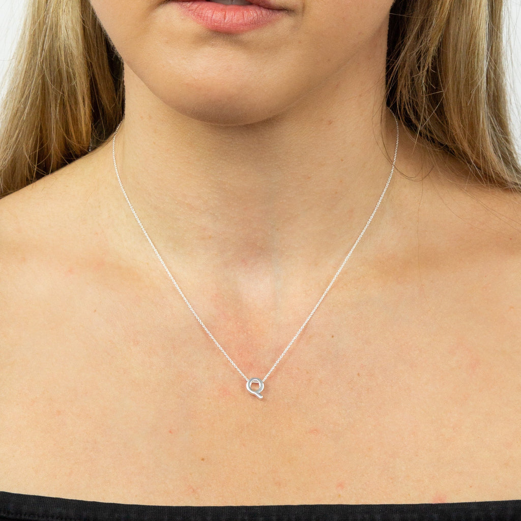 Gecko Jewellery Sterling Silver Initial Necklace - Personalised Gift