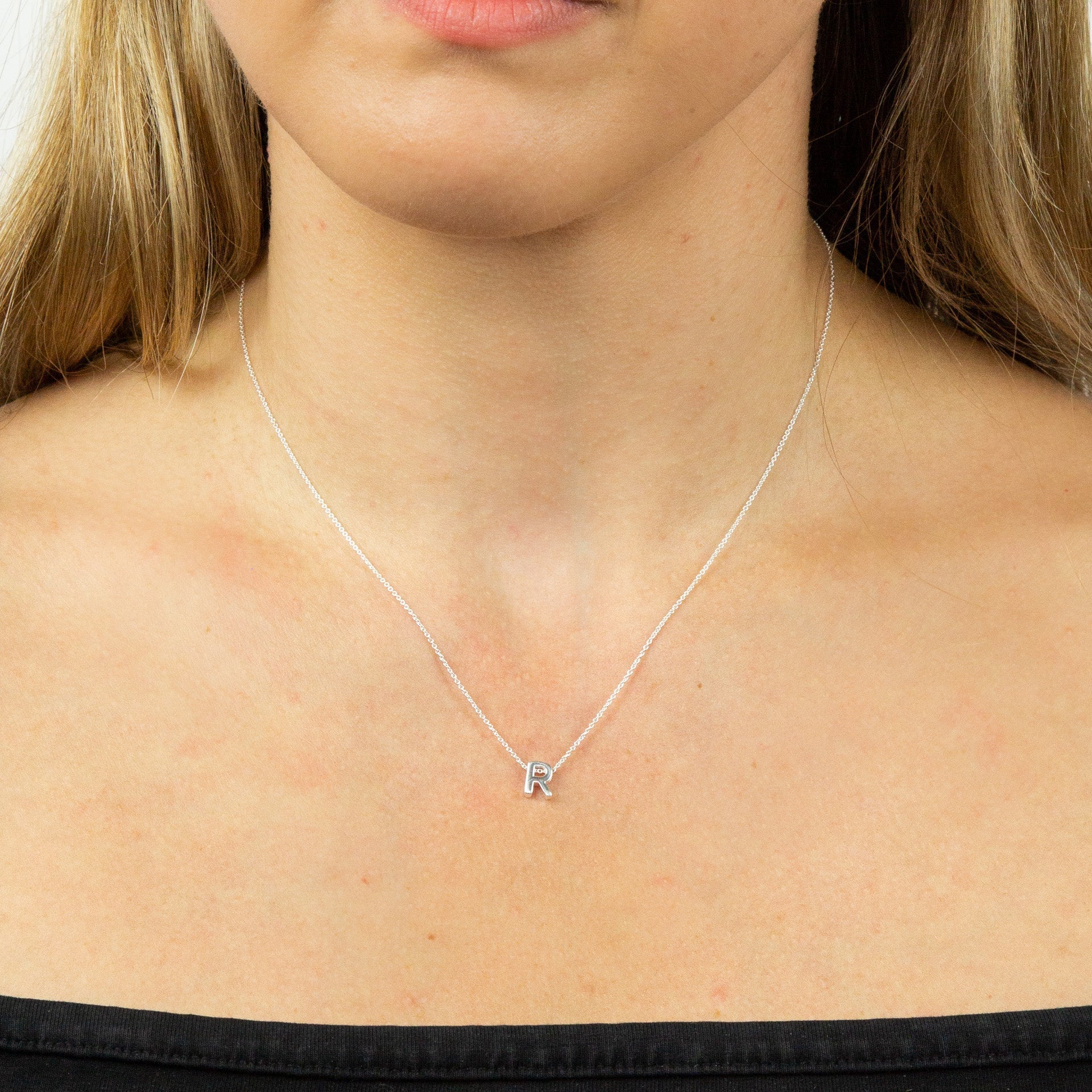 Gecko Jewellery Sterling Silver Initial Necklace - Personalised Gift