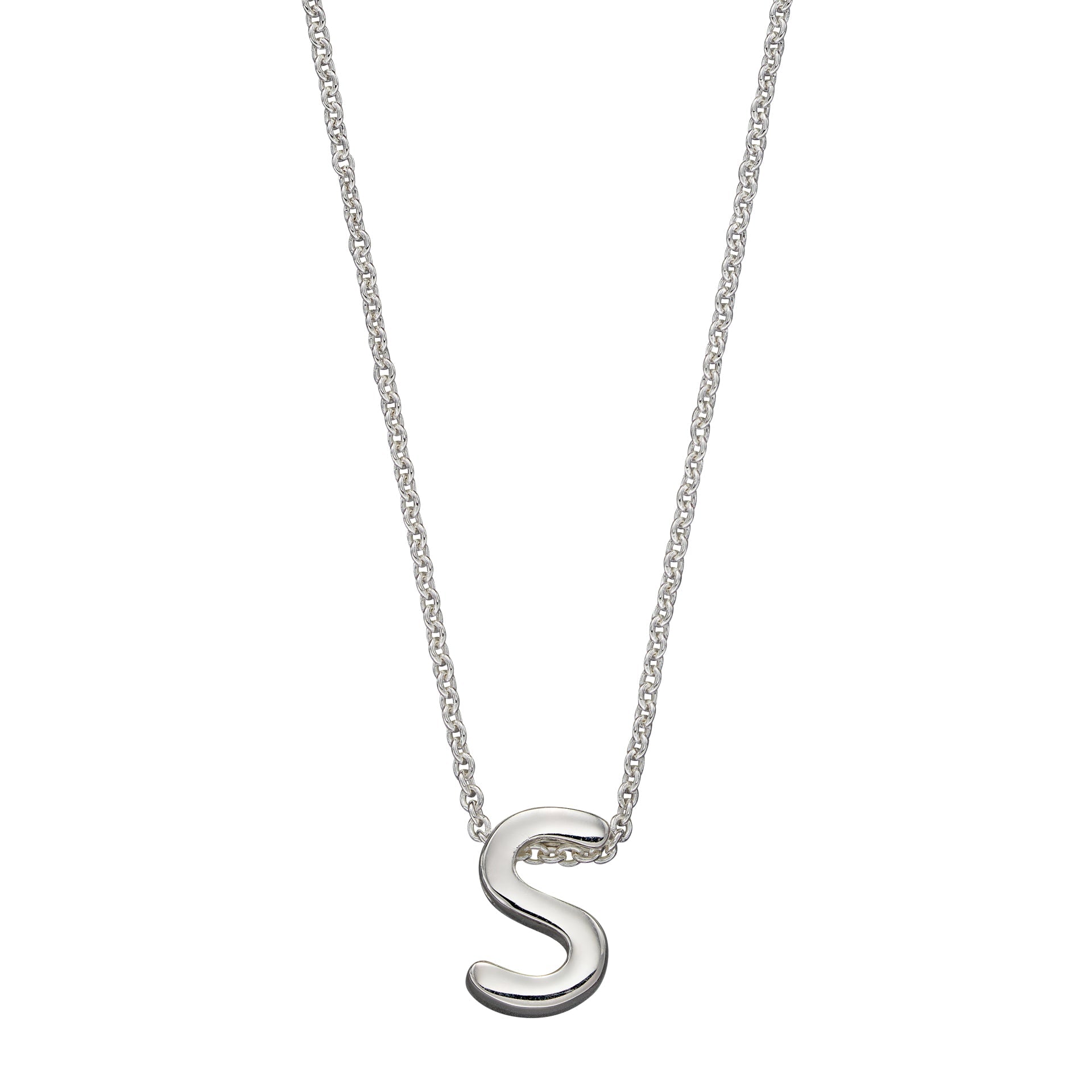 Gecko Jewellery Sterling Silver Initial Necklace - Personalised Gift