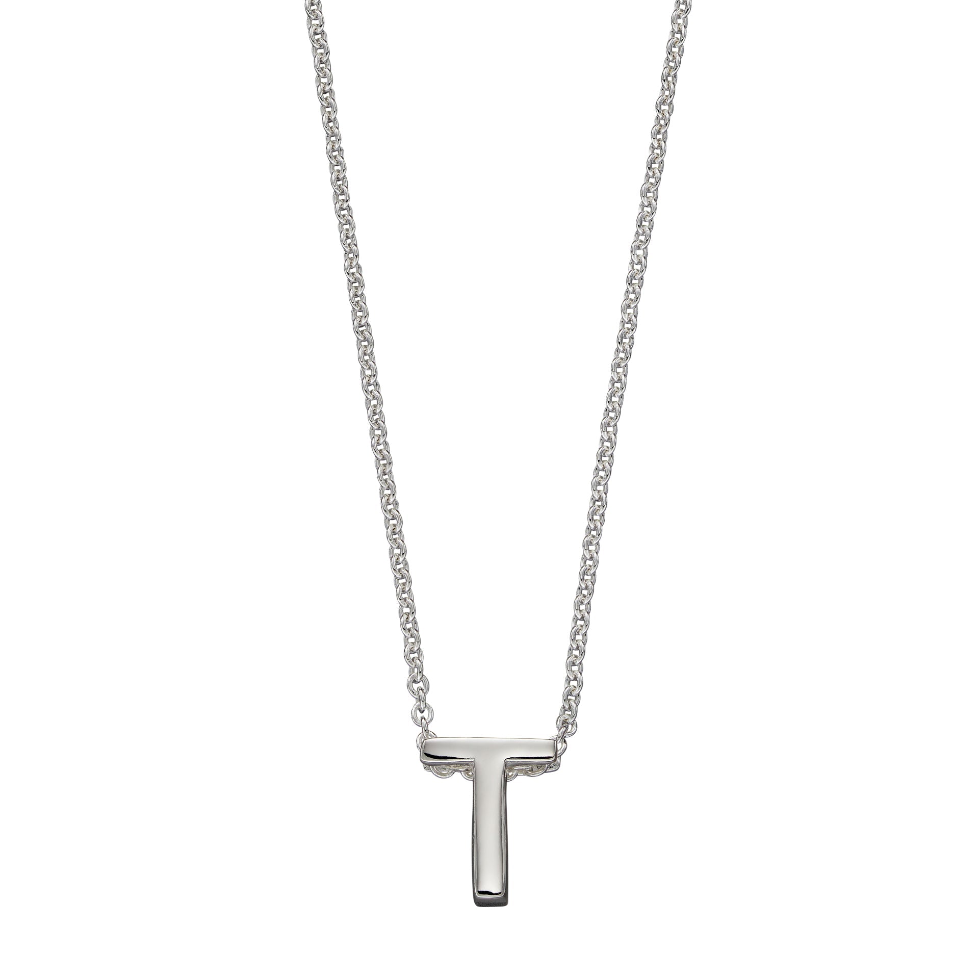 Gecko Jewellery Sterling Silver Initial Necklace - Personalised Gift