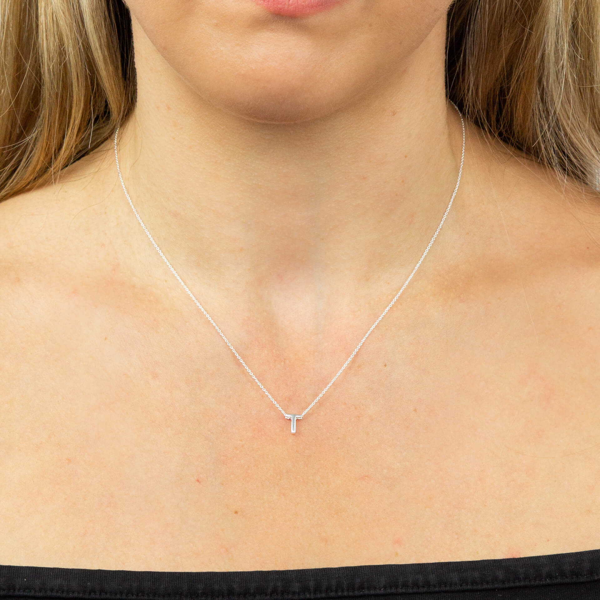 Gecko Jewellery Sterling Silver Initial Necklace - Personalised Gift
