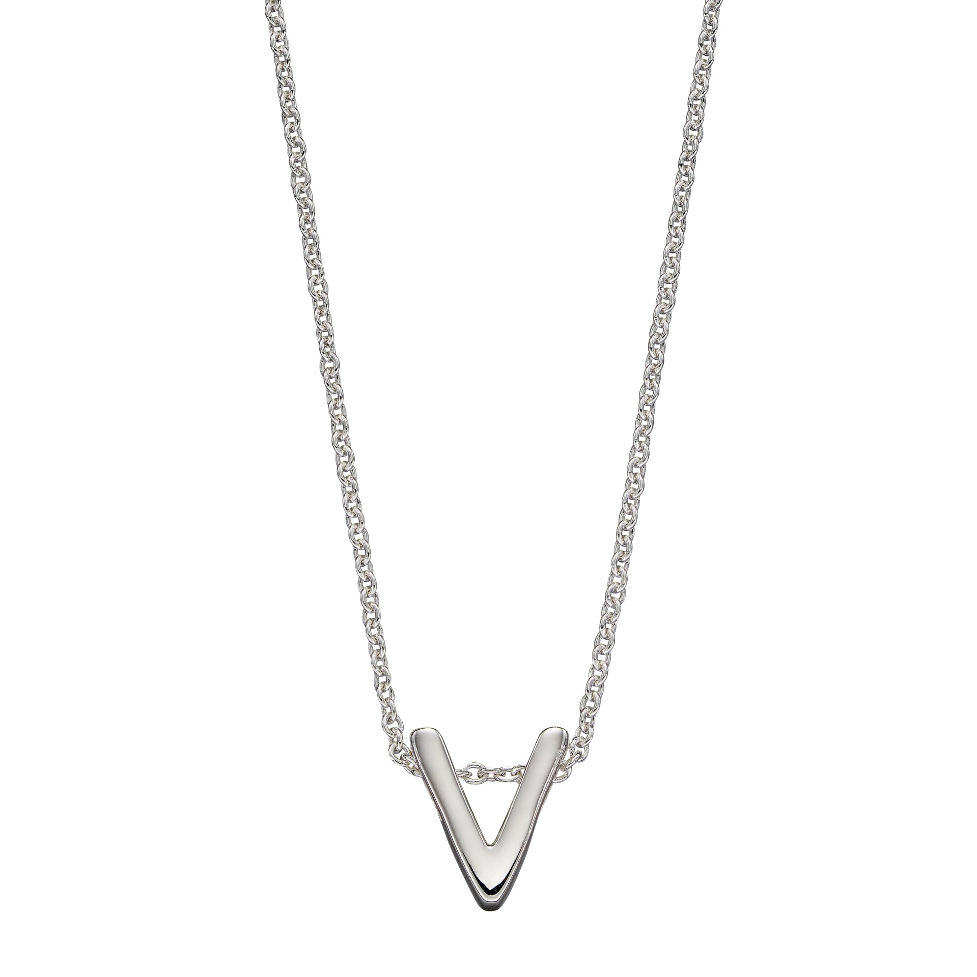 Gecko Jewellery Sterling Silver Initial Necklace - Personalised Gift