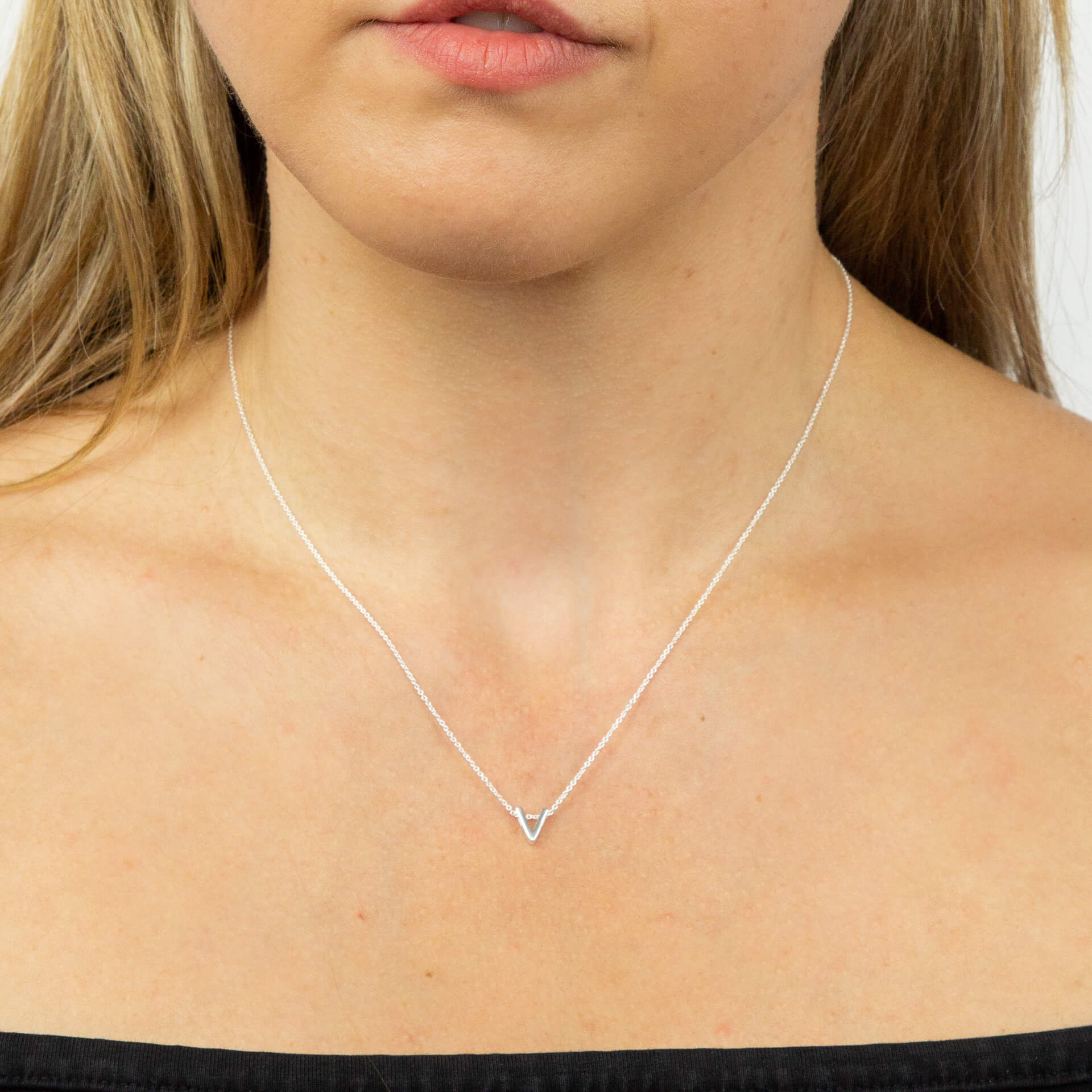 Gecko Jewellery Sterling Silver Initial Necklace - Personalised Gift