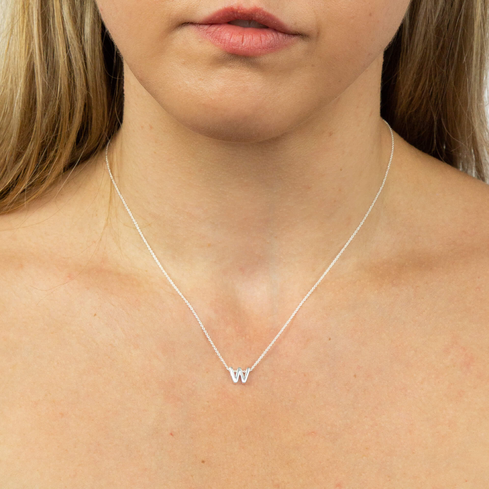 Gecko Jewellery Sterling Silver Initial Necklace - Personalised Gift