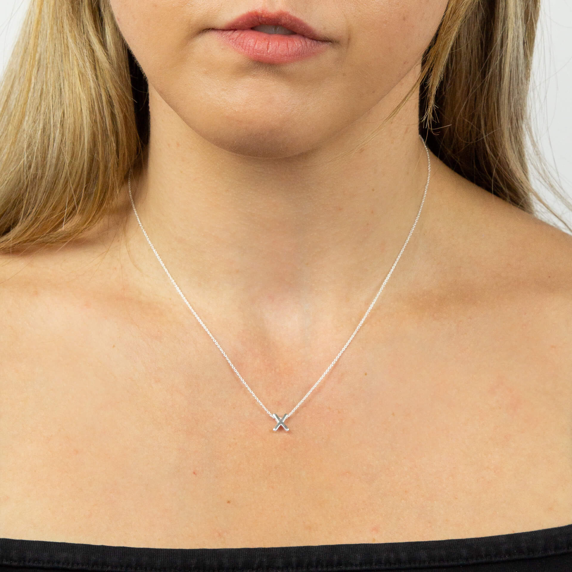 Gecko Jewellery Sterling Silver Initial Necklace - Personalised Gift