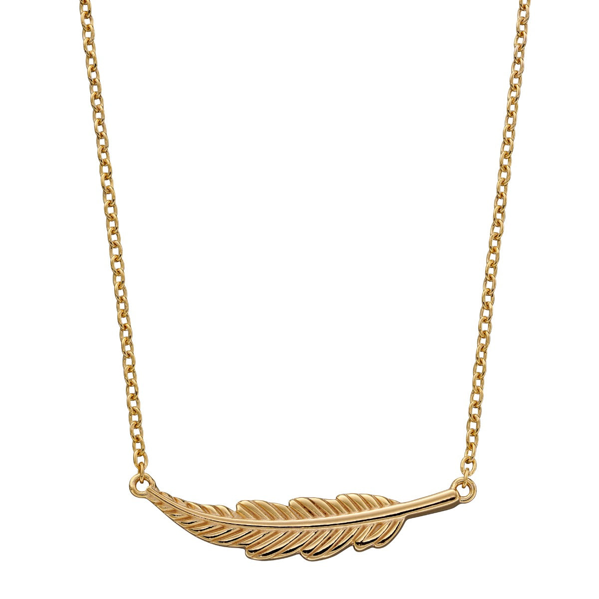 Sterling Silver Small Feather Necklace – Gecko Jewellery Retail