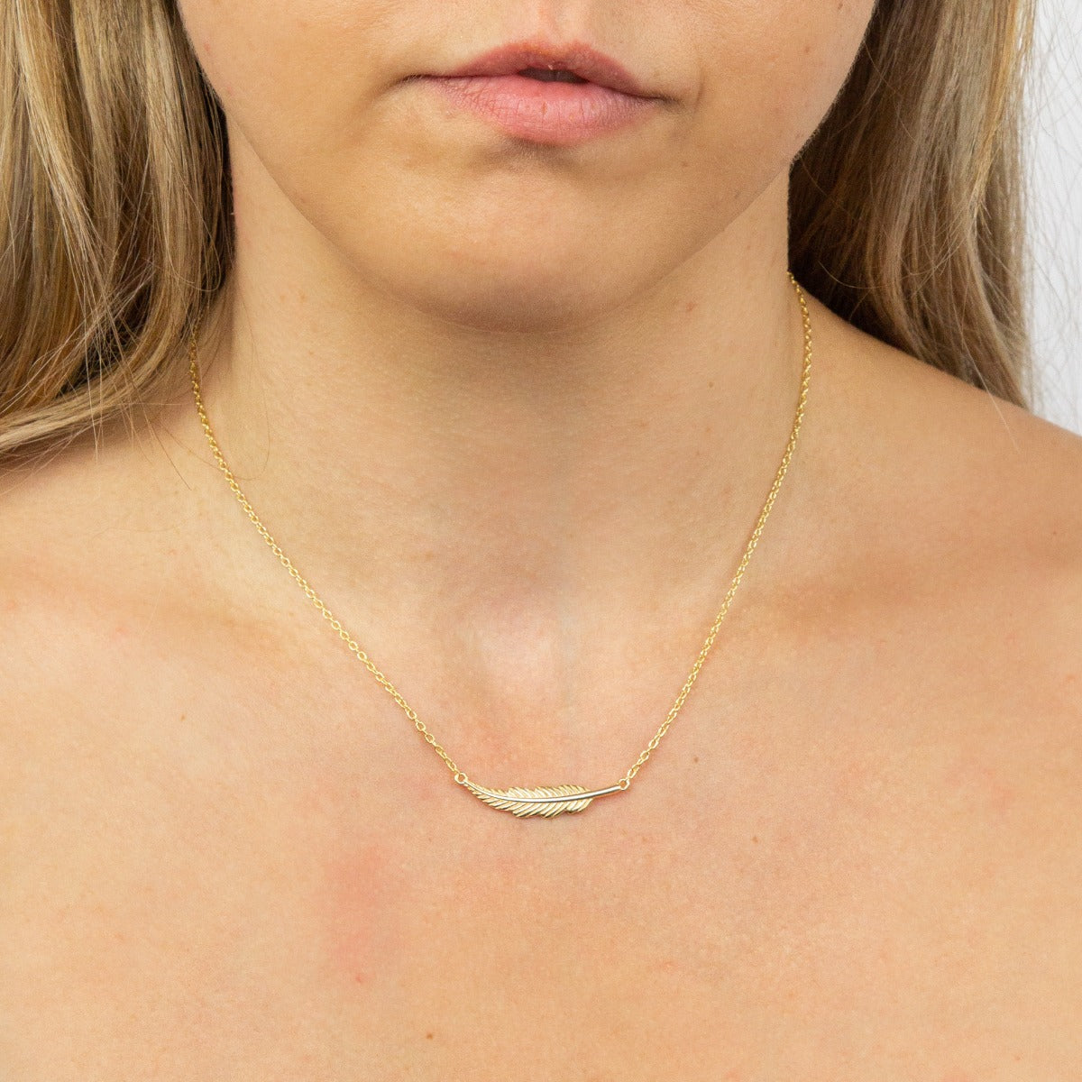 Sterling Silver Small Feather Necklace – Gecko Jewellery Retail