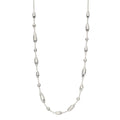Gecko Jewellery Flower Bud Station Necklace – Sterling Silver 46cm