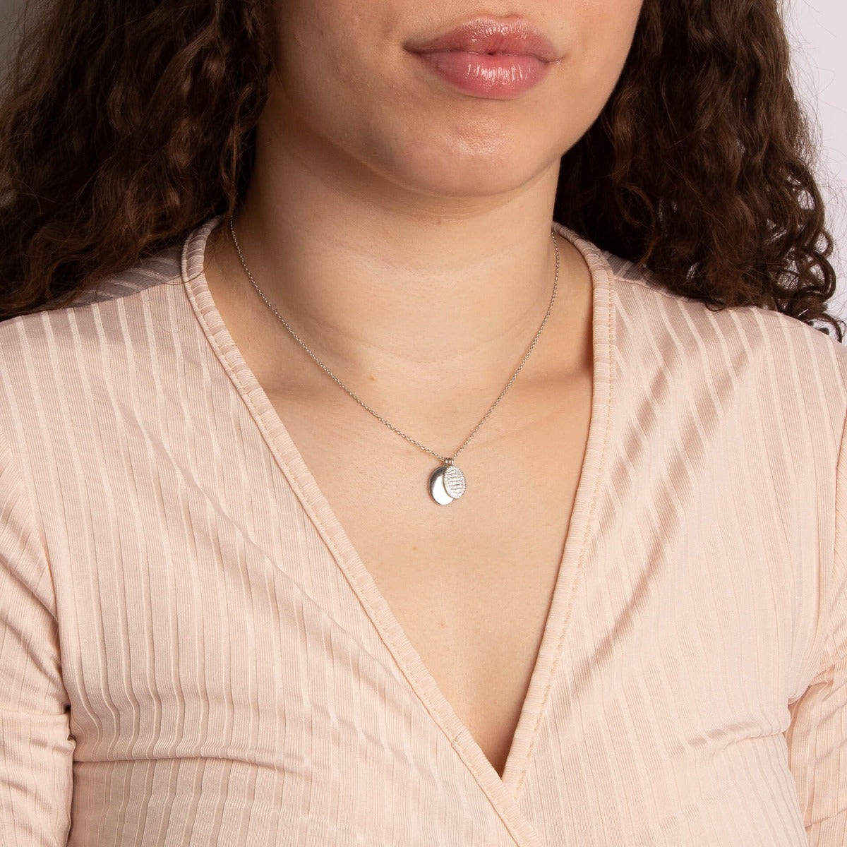 Gecko Jewellery Engravable Tag Necklace with Pave Zirconia – 45cm