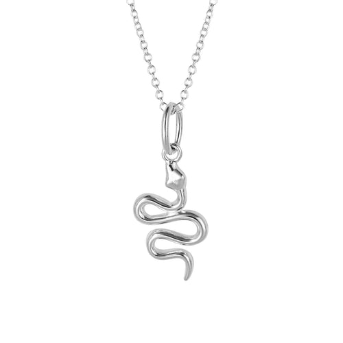 Snake Necklace in Recycled Sterling Silver by Gecko Jewellery Retail
