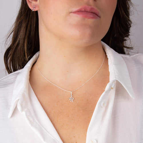 Snake Necklace in Recycled Sterling Silver by Gecko Jewellery Retail