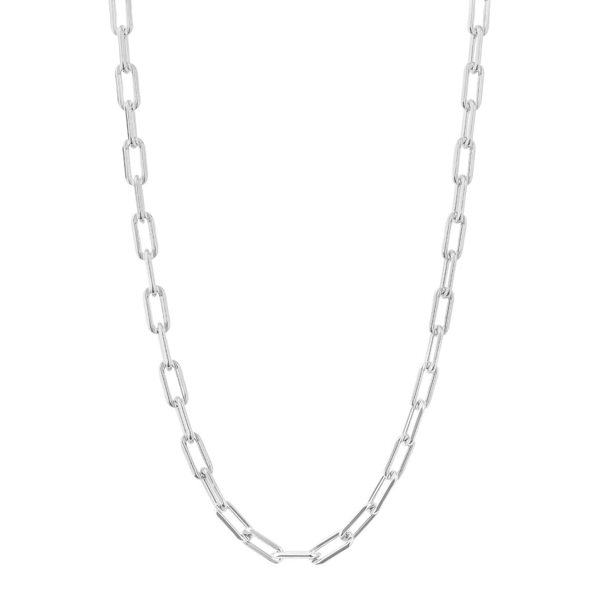Gecko Jewellery Recycled Sterling Silver Open Link Charm Carrier Necklace