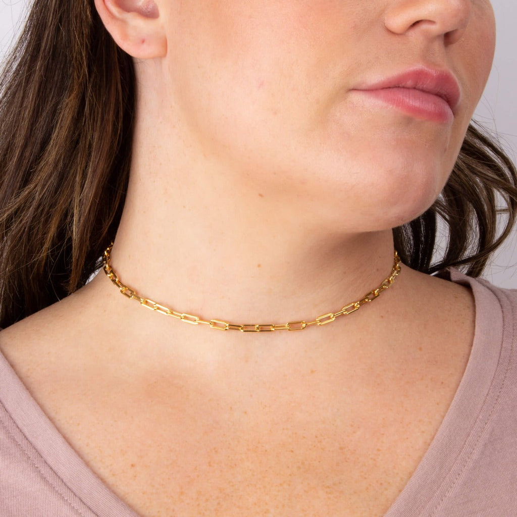 Gecko Jewellery Recycled Sterling Silver Open Link Charm Carrier Necklace