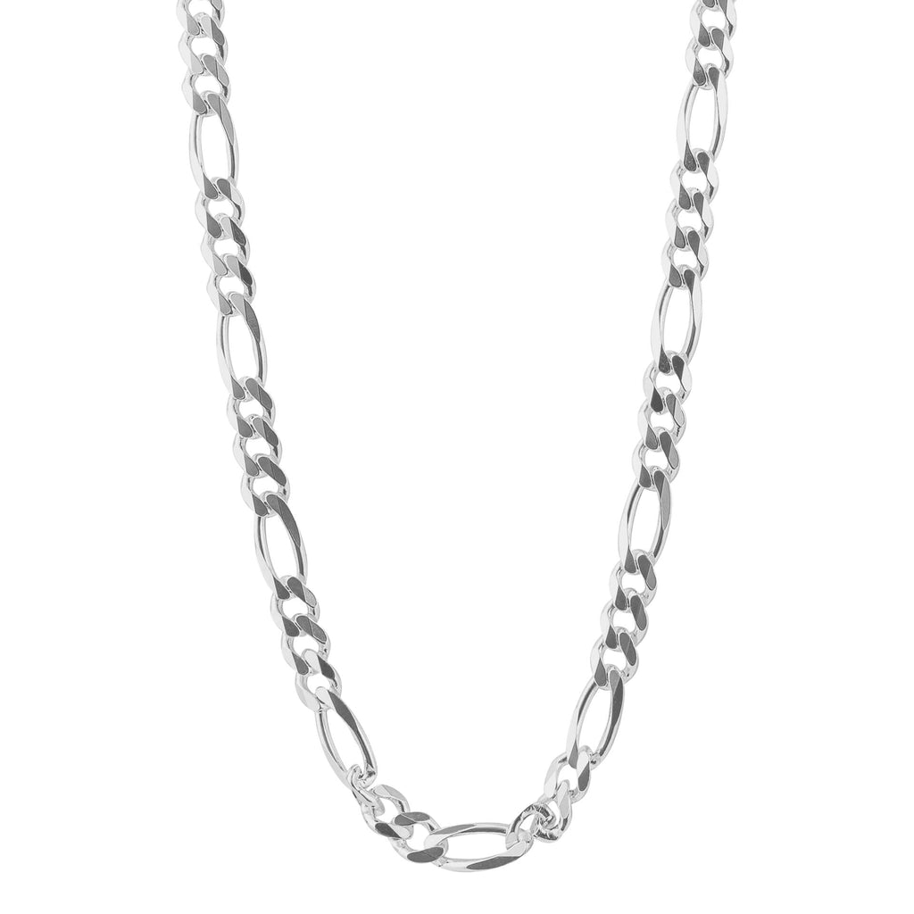Gecko Jewellery Heavyweight Figaro Chain Necklace | 51cm Sterling Silver