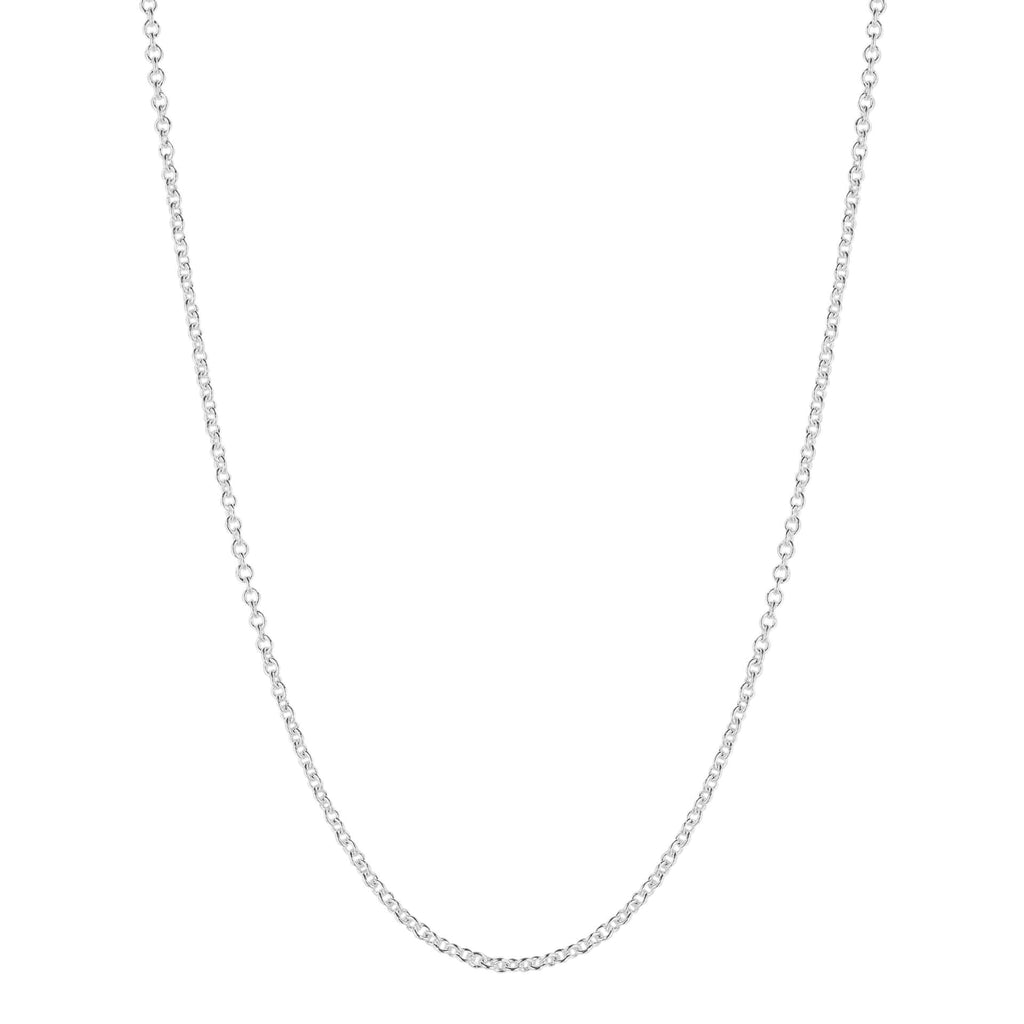 Gecko Jewellery Sterling Silver Heavyweight Trace Chain Necklace – 46cm