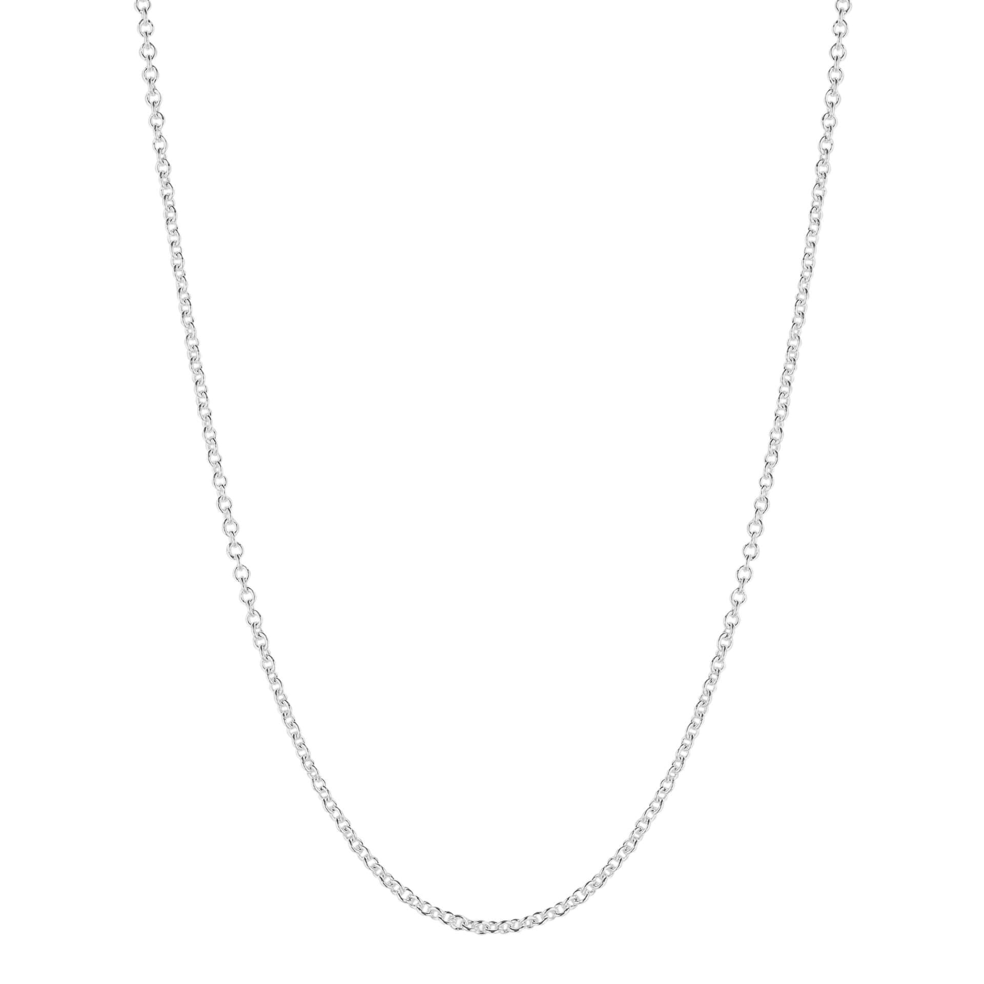 Gecko Jewellery Sterling Silver Heavyweight Trace Chain Necklace – 46cm