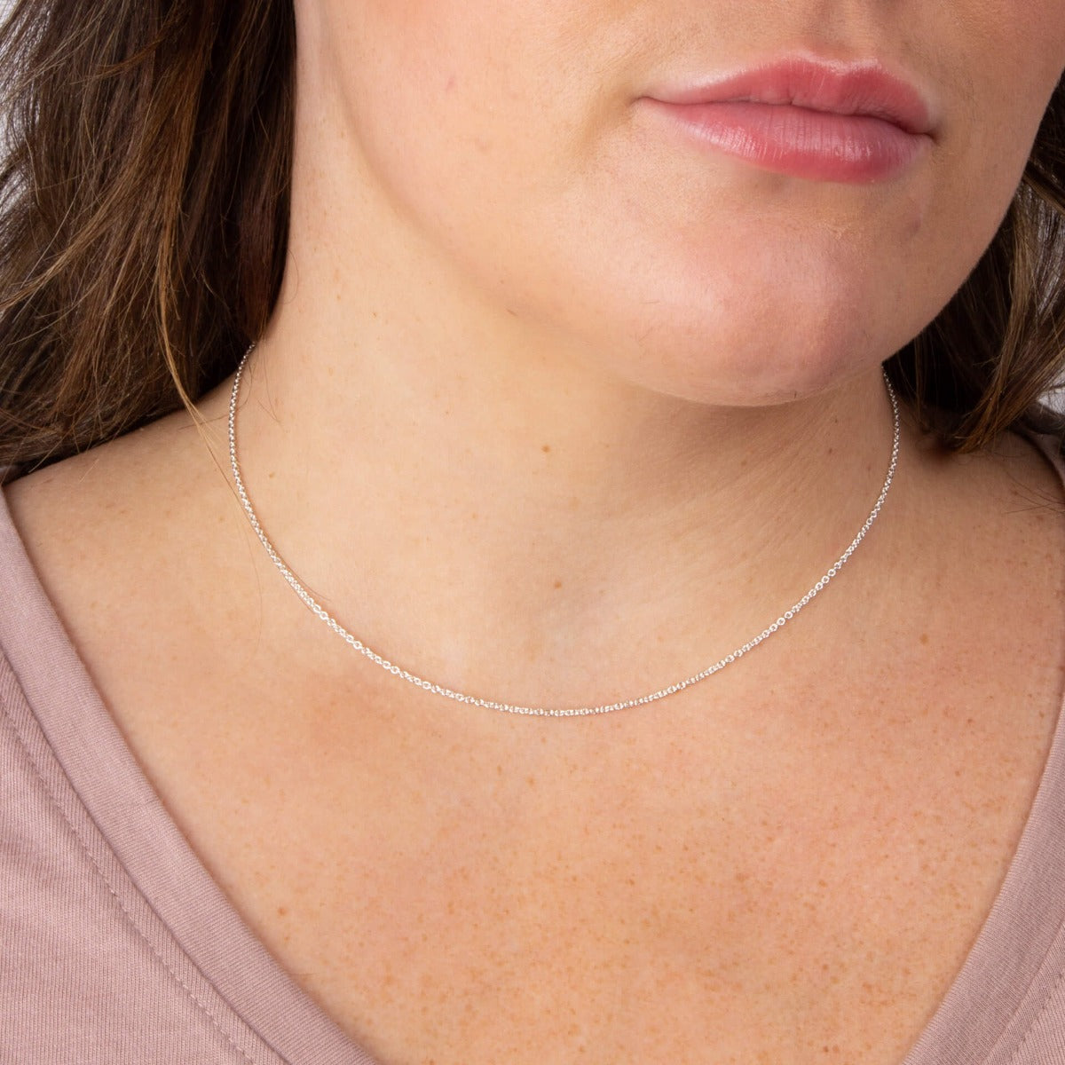 Gecko Jewellery Sterling Silver Heavyweight Trace Chain Necklace – 46cm