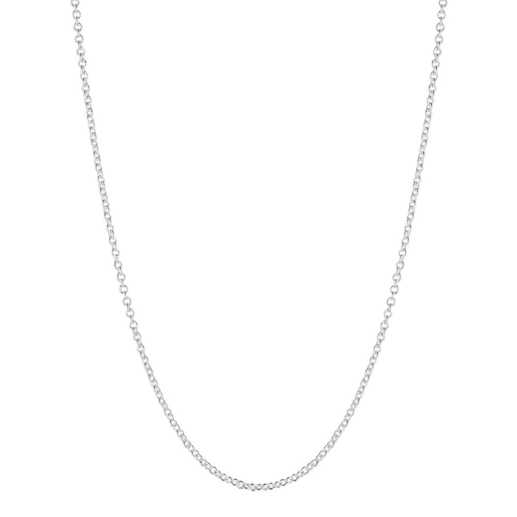 Gecko Jewellery Sterling Silver Heavyweight Trace Chain Necklace – 46cm