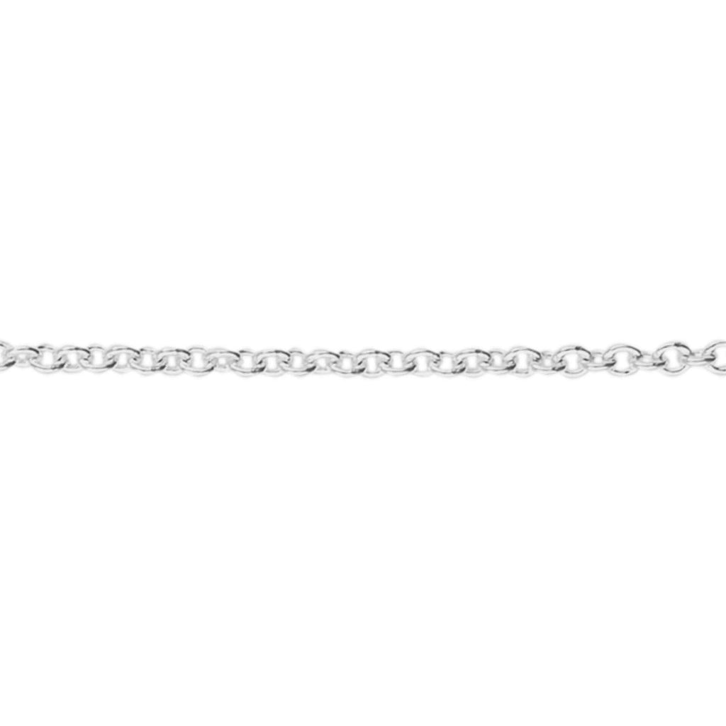 Gecko Jewellery Sterling Silver Heavyweight Trace Chain Necklace – 46cm