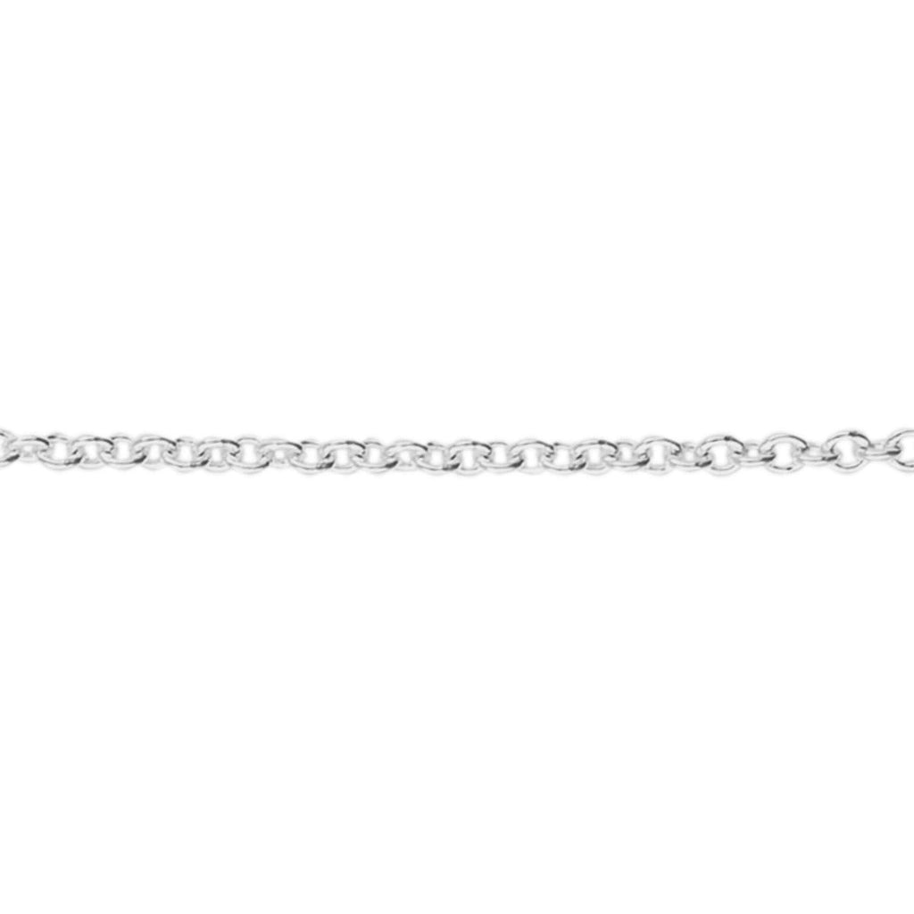 Gecko Jewellery Sterling Silver Heavyweight Trace Chain Necklace – 46cm