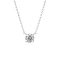 Gecko Jewellery Four Claw Solitaire Necklace | Sterling Silver Zirconia