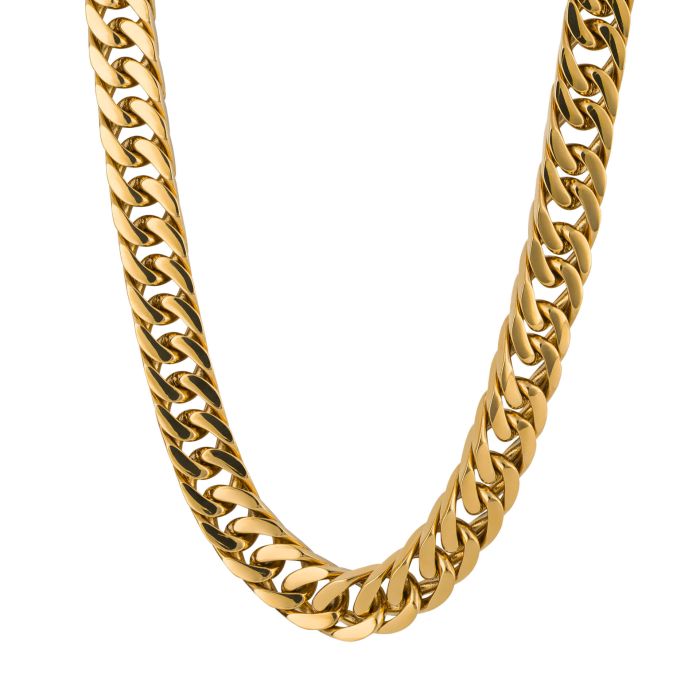 Gecko Jewellery Heavyweight Curb Chain Necklace – Stainless Steel 56cm