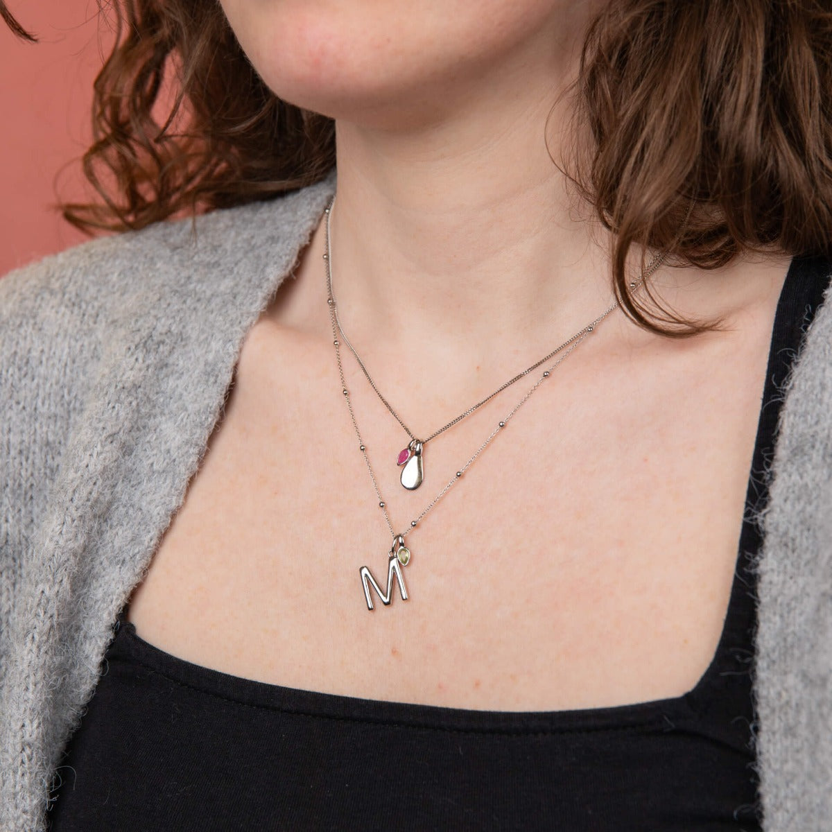 Gecko Jewellery Sterling Silver Fine Trace and Ball Chain – 41-46cm