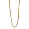 Gecko Jewellery Two Tone Spiga Link Necklace – Stainless Steel Chain