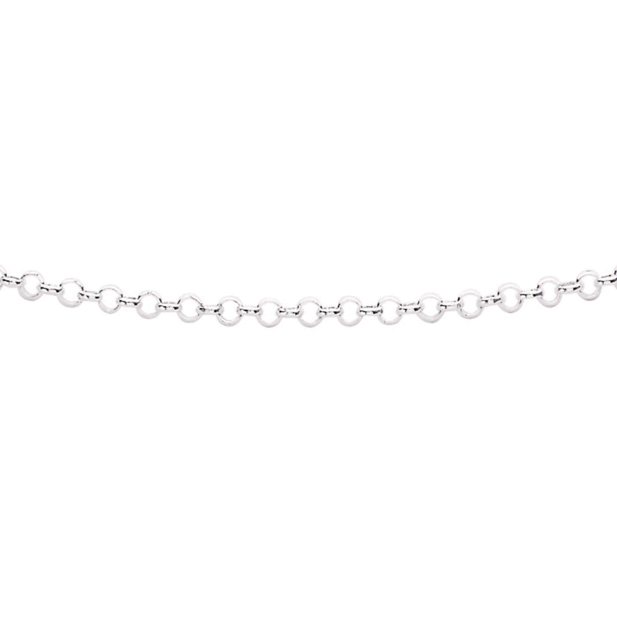 Gecko Jewellery Sterling Silver Round Belcher Chain with Bolt Ring