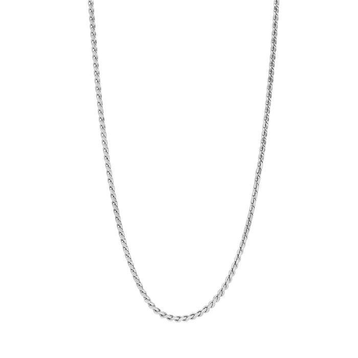 Fred Bennett Twisted Box Chain – Recycled Sterling Silver Necklace 56cm
