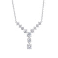 Gecko Jewellery Gradient Lariat Necklace in Recycled Sterling Silver