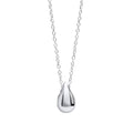 Gecko Jewellery Solid Teardrop Necklace in Recycled Sterling Silver