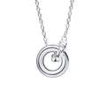 Gecko Jewellery Recycled Sterling Silver Linked Circles Rope Necklace