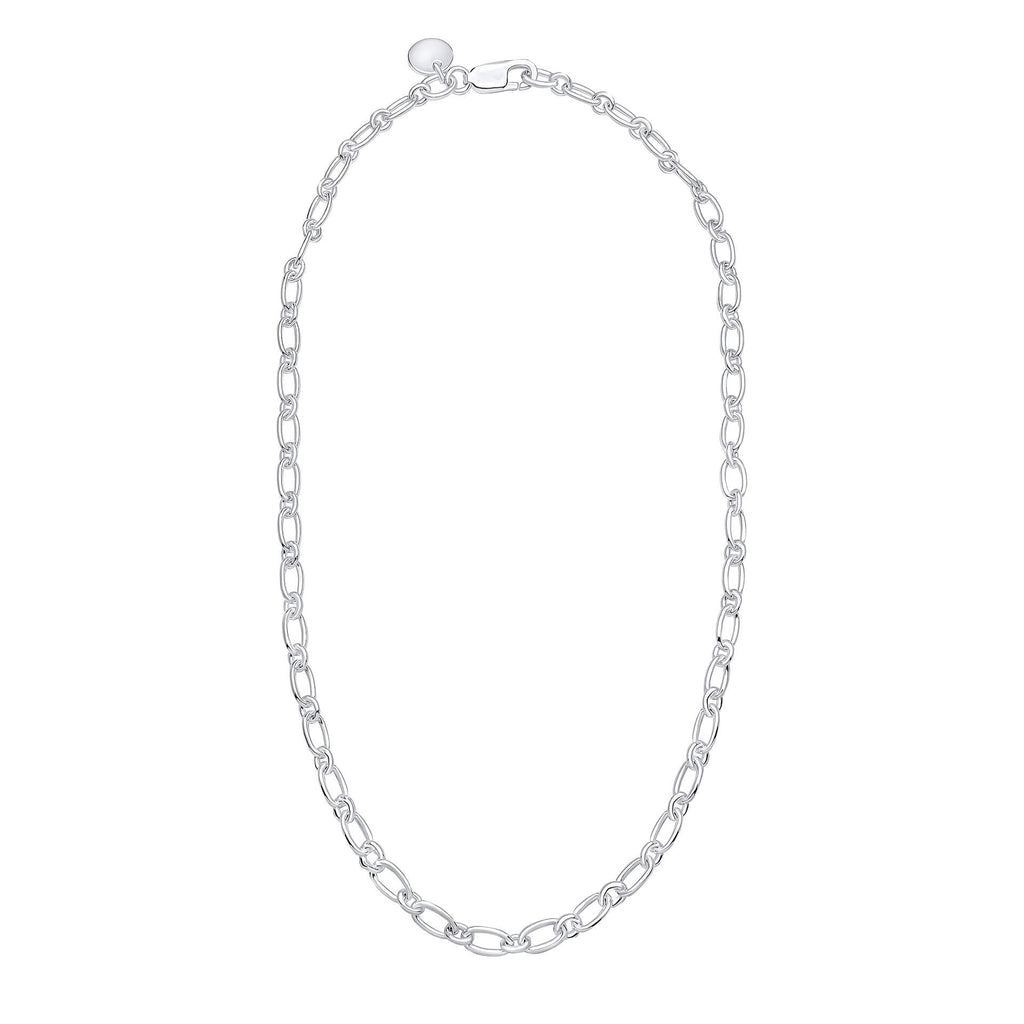 Gecko Jewellery Recycled Sterling Silver Long Link Chain Necklace