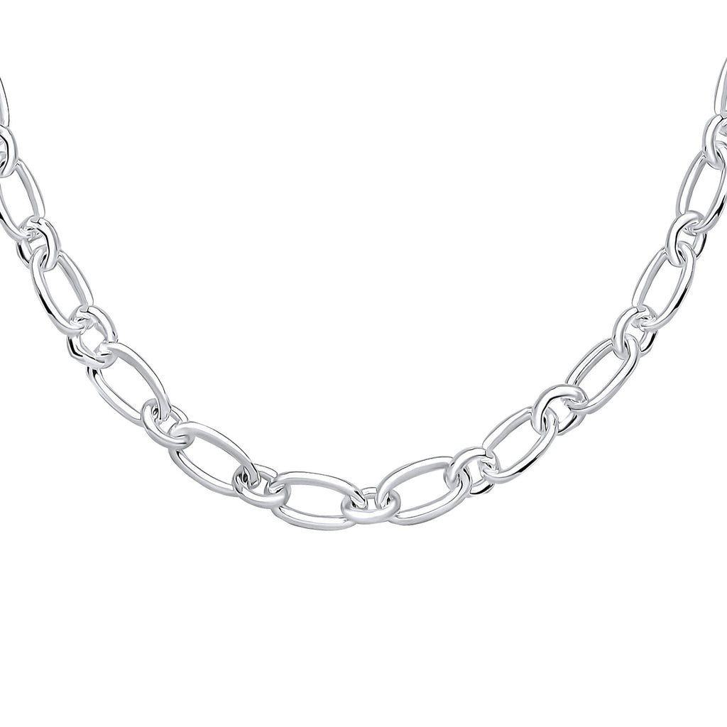 Gecko Jewellery Recycled Sterling Silver Long Link Chain Necklace