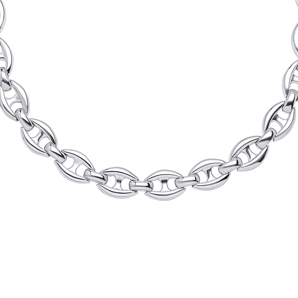 Gecko Jewellery Recycled Sterling Silver Heavy Linked Chain Necklace