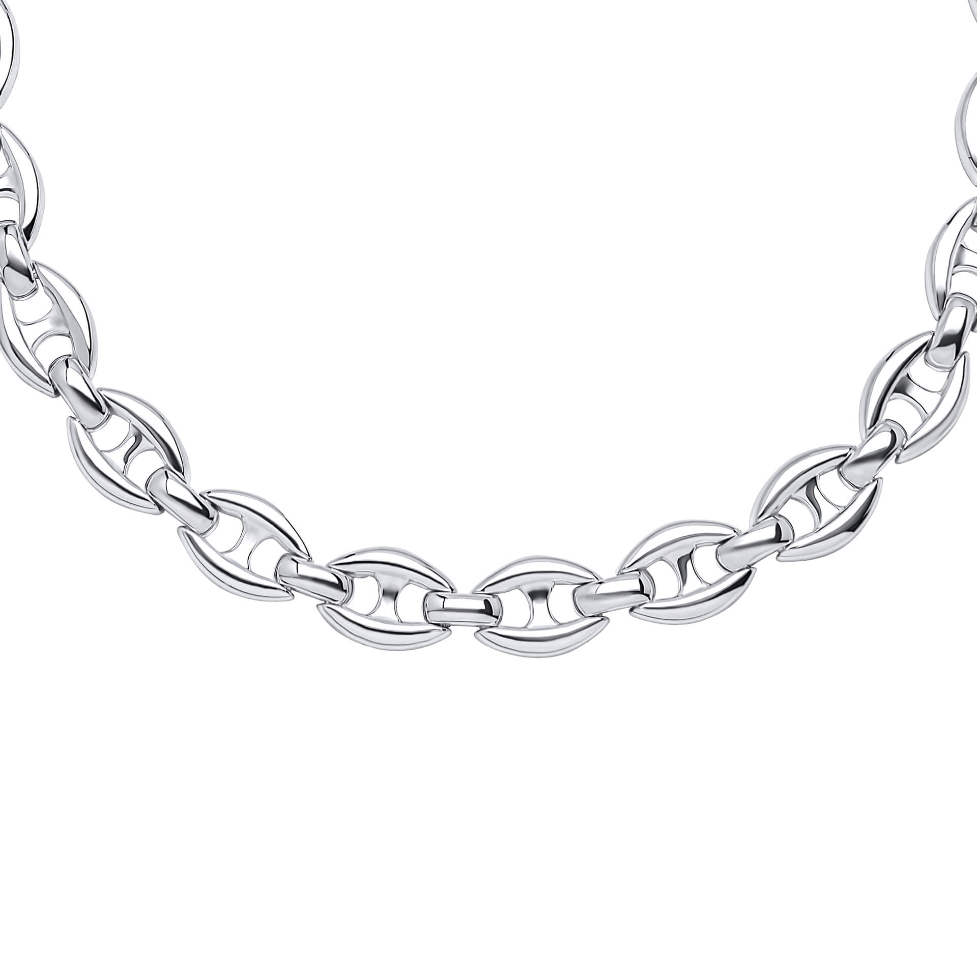 Gecko Jewellery Recycled Sterling Silver Heavy Linked Chain Necklace