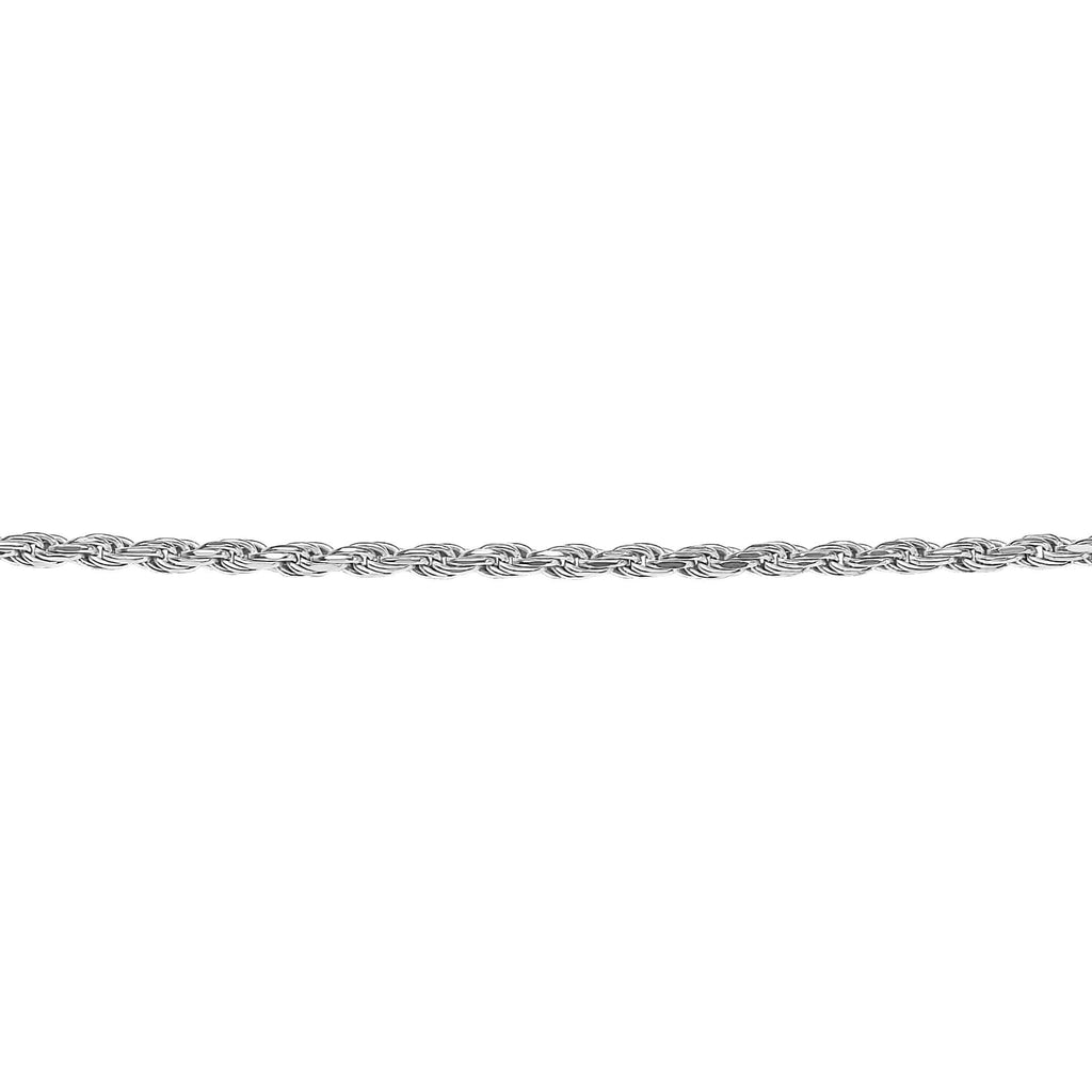 Gecko Jewellery Recycled Sterling Silver Corda Chain – 41cm-46cm