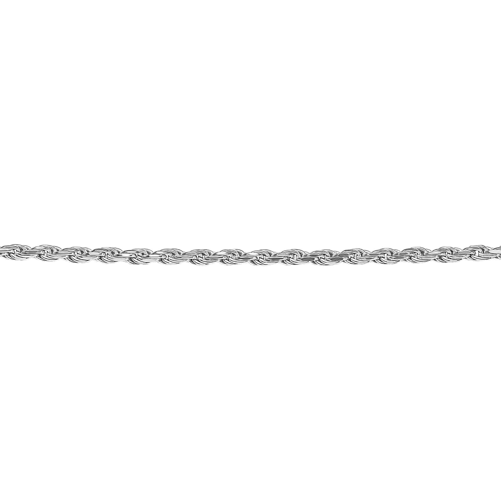 Gecko Jewellery Recycled Sterling Silver Corda Chain – 41cm-46cm