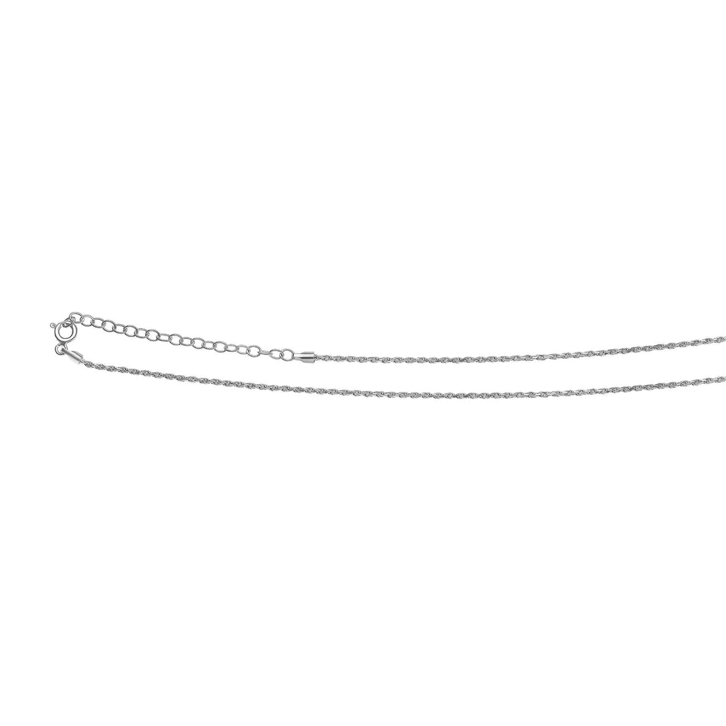 Gecko Jewellery Recycled Sterling Silver Corda Chain – 41cm-46cm