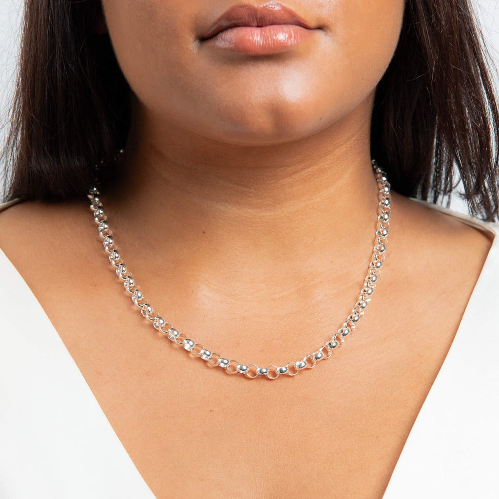Gecko Jewellery Recycled Sterling Silver 51cm Belcher Chain Necklace