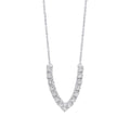 Gecko Jewellery V Shape Necklace – Recycled Sterling Silver & Zirconia